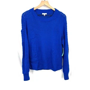 NEU Abound lockerer Strick royalblau Pullover Pulli Drop Shoulder leicht S - Bild 1 von 9