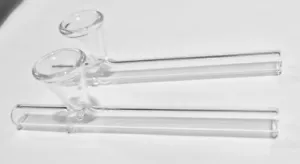 2 piezas PIPA DE VIDRIO TRANSPARENTE PARA FUMAR 4" TABACO PIPA DE ALTA CALIDAD UK - Imagen 1 de 2