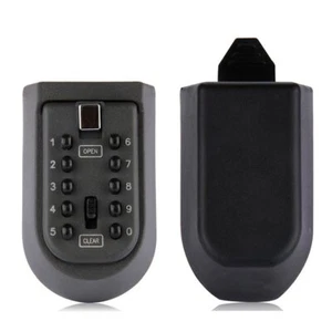 Indoor & Outdoor Key Lock Box Wall Mounted Push Button Combination Key Safe Stor - Picture 1 of 8