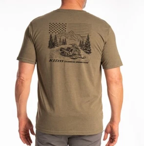KLIM Sample Men's Frontier T-Shirt -Size LG- Military Green Frost - Black - Picture 1 of 3