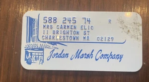 Vintage Jordan Marsh Company Store Credit Card - Picture 1 of 2