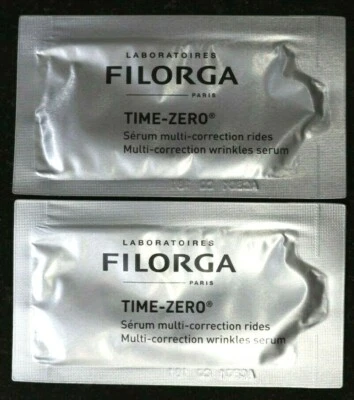 LOT OF 2 FILORGA PARIS TIME-ZERO MULTI-CORRECTION WRINKLES SERUM SAMPLE 2x3.5ML  - Image 1 of 2