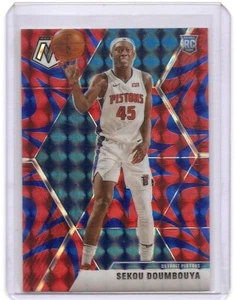 2019-20 Mosaic Sekou Doumbouya Blue Reactive Prizm Insert Card #243 Pistons - Picture 1 of 2