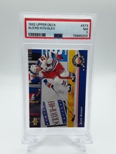1992/93 Upper Deck Young Guns Alexei Kovalev #573 PSA 7 NM New York Rangers