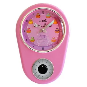HORLOGE MURALE MINUTEUR ROSE C EST TROP CHOU - Imagen 1 de 1