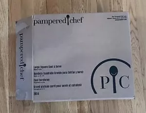 NEW Pampered Chef Large Square Cool and Serve #2614 Chill Egg & Divider Trays - Picture 1 of 11