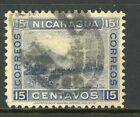 Nikaragua 1900 Momotombo 15¢ Ultra Scott # 128 VFU W335 ⭐☀☀⭐