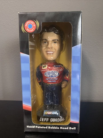 New 2001 NASCAR JEFF GORDON BOBBLEHEAD BOBBLE DOBBLES Hand Painted Cover