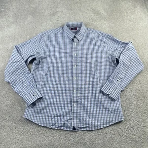 UNTUCKit Shirt Mens Large Blue Checkered Durif WF Wrinkle Free Button Up - Picture 1 of 12