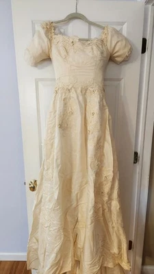 Vestido de novia vintage años 50 vestido-perla caída  Foto 1 de 4