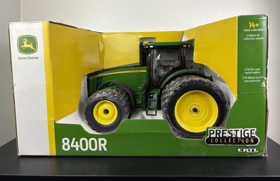 ERTL 1/16 Prestige Collection John Deere 8400R Tractor with Duals Front & Back - Image 1 of 4