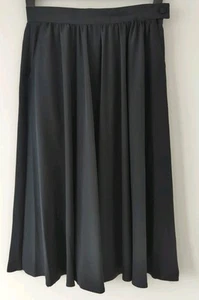 Falda midi negra St Michael para dama W30" L31" - Imagen 1 de 4