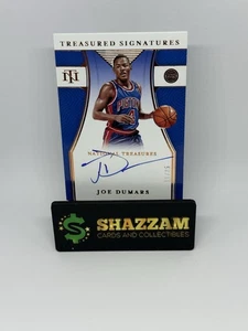2021 National Treasures JOE DUMARS /25 On Card Auto Pistons TS-JDM HOF AU - Picture 1 of 4
