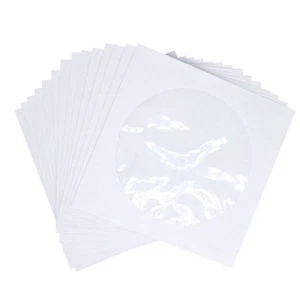 CD DVD HüLlen, DVD CD Medien Papier HüLlen Halter mit Durchsichtigem Fenste5810 - Afbeelding 1 van 6
