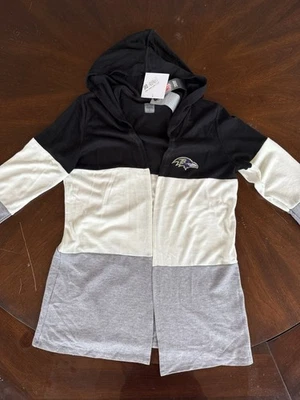 КАРДИГАН GAMEDAY COUTURE BALTIMORE RAVENS С ЭМБЛЕМОЙ ЛЕГКИЙ ЦВЕТНОЙ БЛОК - L - Изображение 1 из 4