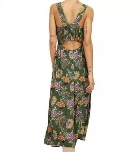 Equipment Femme Everett Eden Multi Floral Sleeveles Scoop Maxi Dress Green 0 NEU - Bild 1 von 19