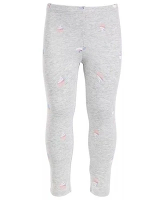 First Impressions Baby Girls Cupcake Print Leggings - Slate Heather - 3-6M - Image 1 of 3