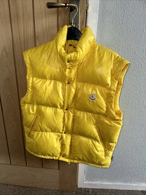 Moncler Vintage Yellow Puffer Jacket Men's Size Small - Image 1 of 4