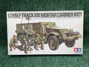 1:35 Tamiya WWII U.S. M21 Half Track 81mm Mortar Carrier model kit MM 183 - Picture 1 of 8