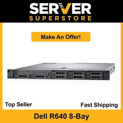 Dell PowerEdge R640 Server 2x Gold 5122 -3.6GHz | H730P | 128GB | 4x NEW 1TB SSD - Image 1 of 4