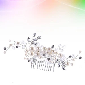 Rhinestone Bridal Side Comb Jeweled Hair Combs Wedding Accessories - Picture 1 of 11