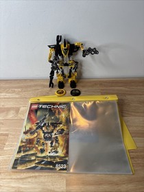 Vintage Lego Technic Throwbots: Blaster (8523) - Figure. Discs, Manual