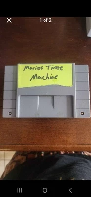 SNES Mario's Time Machine No Label But Plays With No Issues - Image 1 of 2