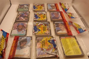 7 RACK PACK LOT 1987 DONRUSS BASEBALL 45 CARDS, 9 PUZZLE PIECES PER RACK PACK - Picture 1 of 4