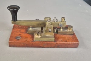 Standard UK Post Office Straight Morse Code Key Manufacturer Unknown - Zdjęcie 1 z 4