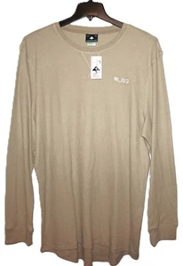 LRG Lifted Research Group Waffle Knit Sweatshirt 2XL Khaki Lightweight Pullover - Picture 1 of 4