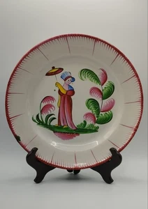 Antike französische Fayence Teller Madame Bernard Les Islettes Frankreich 1800 - Bild 1 von 6