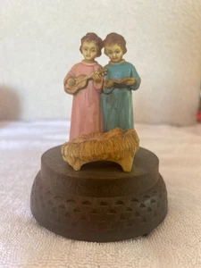 Vintage Christmas Angel Silent Night Music Box - Picture 1 of 7