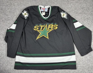 Maglia Vintage anni 90 Dallas Stars CCM NHL XL Nera Maska Uomo Hockey - Foto 1 di 6