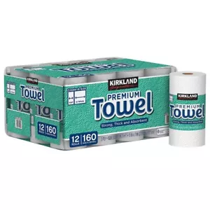 Kirkland Signature Paper Towels, 2-Ply, 160 Sheets, 12-count Kitchen Essentials - Picture 1 of 4