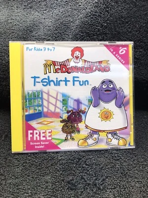 Vintage McDonald’s McDonaldland T-Shirt Fun CD For Computers.  1997 - Image 1 of 3