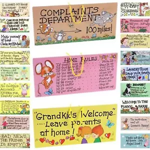 Smiley Signs Novelty Funny Hanging Plaques - Home, Kitchen & Bathroom Selection - Picture 1 of 6