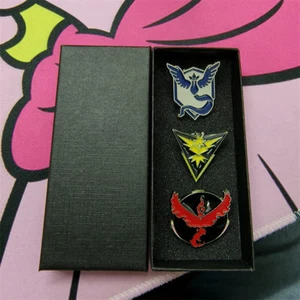 Team Mystic Valor Instinct Zapdos Metal Badge Enamel Pin Brooch pin cosplay - Picture 1 of 3