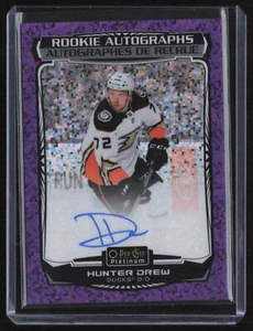 Hunter Drew 2022-23 O-Pee-Chee Platinum Violet Pixels Rookie Auto /99 #R-HD - Picture 1 of 2