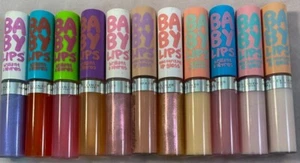 Baby Lips Maybelline Moisturizing Lip Gloss-Choose your shade~COMBINED SHIPPING - Picture 1 of 12