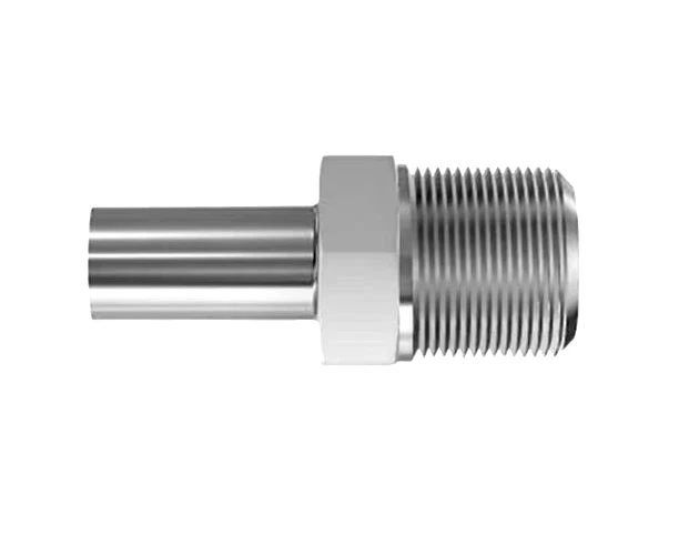 1/8 Tube Stub x 1/4 MNPT 316ss Adapter Fitting Parker 2-4 T2HF-SS - Image 1 of 1