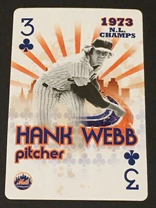*RARE* HANK WEBB 1973 NY Mets 40th Anniversary Playing Cards -2013 Caesars - Picture 1 of 2