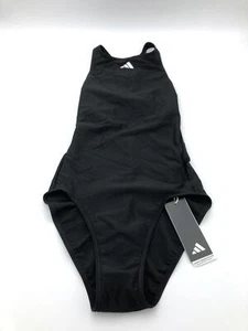 adidas HR6474 SOLID Tape Suit Badeanzug Damen Schwarz/Weiß Größe 36 - Bild 1 von 6