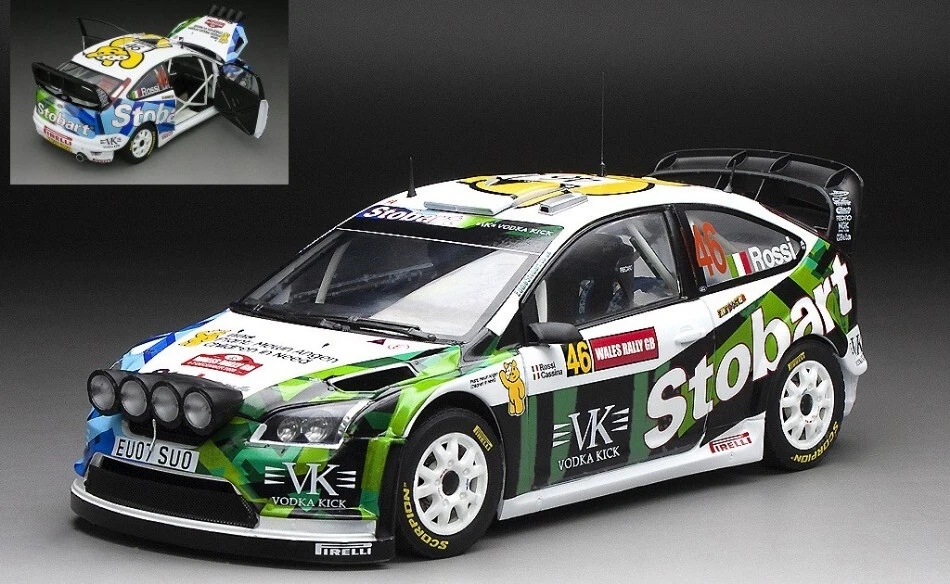 Modellino auto scala 1:18 FORD FOCUS WRC07 RALLY GB 2008 modellismo - Immagine 1 di 1