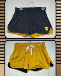 West Virginia Mountaineers Shorts Girls Large logo mesh reversible drawstring - Picture 1 of 10