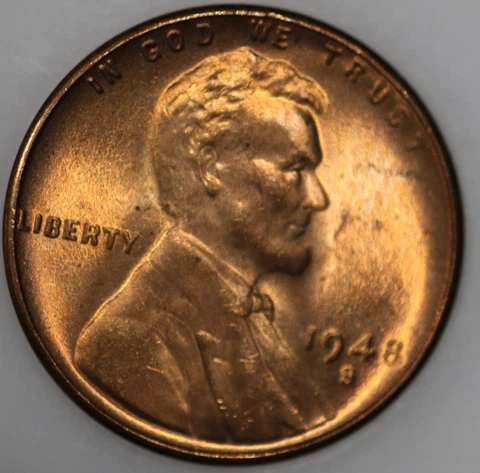 * 1948-S Wheat Cent Popular Collector Coin Uncirculated BU As Shown [AN02] Cover
