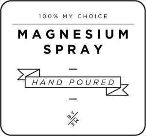 MINI Magnesium Spray Decal - White (removable/ reusable/ waterproof DIY label)