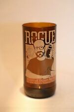 Rogue Brown Beer Bottle Upcycled Recycled Drinking Glass Hazelnut Brown Ale EUC