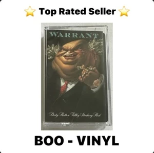 Warrant - Dirty Rotten Filthy Stinking Rich - 1988 Cassette Tape Uk Paper Label - Picture 1 of 7