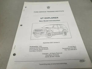 2001 FORD UT EXPLORER Dealer Only Training Manual RARE - Picture 1 of 5