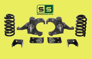 5" / 6" Lowering Drop Kit FOR 1973 - 87 Chevrolet Chevy GMC C10 C15 1.0" Rotors - Picture 1 of 2